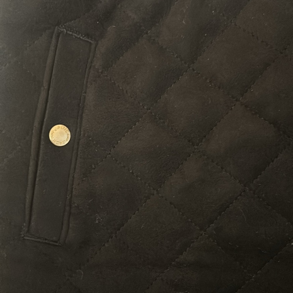 NWT Janie and Jack Girls Chic Suede Black Quilted Skirt Size 10 - Picture 2 of 6